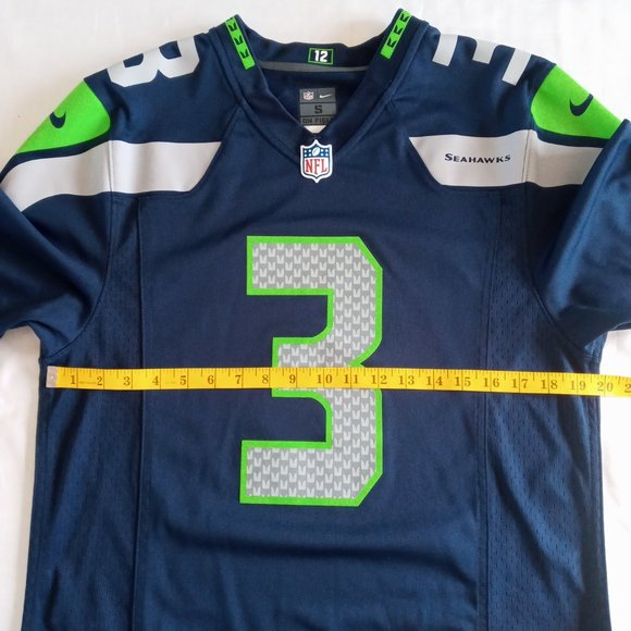 Nike NFL Seattle Seahawks Russell Wilson #3 On Field jersey size small - Picture 7 of 12